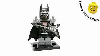 LEGO Minifigures The Lego Batman Movie Glam Metal Batman 71017-2 Speed Build & Review