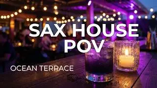 Deep House Sax Terrace Mix 🌙 | Afterdark Hypnotic Groove (immersive Live Sax Energy)