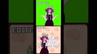 Unedited vs Edited Animation #edit #capcut #animation #meme #animationmeme #art #originalcharacter