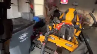 Lawn care equipment setup