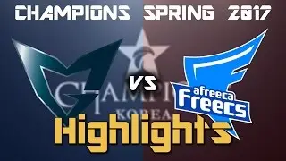【Highlights】AFs vs SSG | Game 2 -  LCK Spring 春季聯賽 2017 W1D3 | 精華