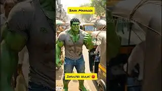 Bank Manager Insulted Hulk! 😡 100 Crore Revenge 🔥 Gold Hulk Power! 😱 #shortsfeed #ai #hulk #aihulk