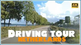 Driving Tour 🇳🇱 - around Amersfoort /  IJselmeer / The Dutch highway - Netherlands - 4K
