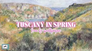 TUSCANY IN SPRING FREE TV WALLPAPER | SCENERY OIL PAINTING FRAME TV ART SAMSUNG TV @PRIMPEDDESIGN