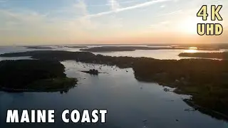 Maine's Coastline From the Air | 4K Drone Footage