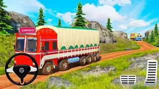 Offroad Cargo Truck Game Simulator 2022 - Indian Real Cargo Truck Driving Mountain |Android GamePlay