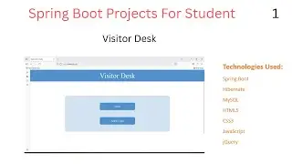 Visitor Desk Management System | Spring Boot Project Demo | Final Year Academic Project