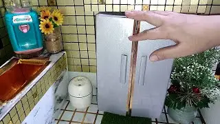 MINIATURE REFRIGERATOR / FRIDGE TOUR - Mini Fridge for Dollhouse மினி ஃப்ரிட்ஜ் தமிழ் | ミニ冷蔵庫