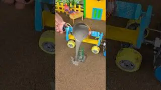 Handmade Mini Tractor | Real Working Construction Machine 🔥😱|#shorts #youtubeshorts