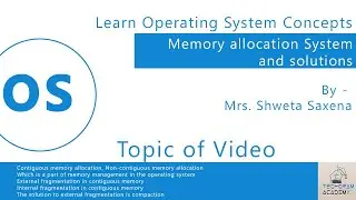 1 Contiguous memory | OS | Tech-Gram Academy | Hindi