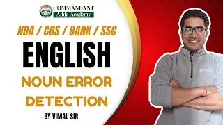 Noun Error Detection | SSC Bank CDS English Grammar Question Practice #english