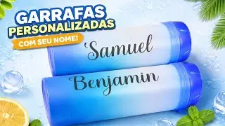 Garrafa Personalizada com Nome | Ideal para Escola, Passeio e Presente 🎁💧