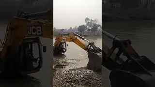 The #excavator  removed the gravel from the pond