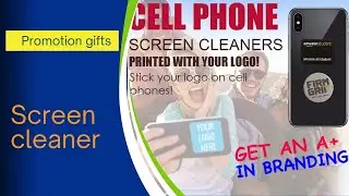 Sticky screen cleaner-Promotional adhesive screen cleaner sticker