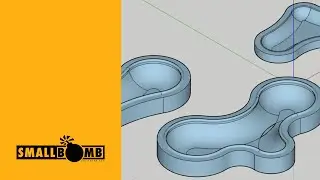 Skatepark bowl creation in Sketchup