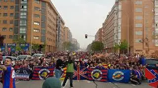 Corteo Boixos Nois final Copa del Rey 2018