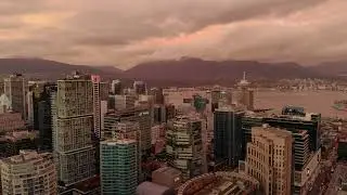 Vancouver Downtown sunset 4k