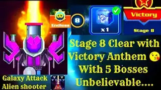 Galaxy Attack Alien Shooter - Game - Endless - Stage 8 Full Gameplay Video ⚡