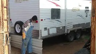 DIY Camper Skirting: Our Off-Grid Winter Prep Adventure
