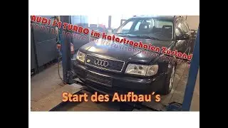 Audi S4 Turbo C4..Restauration Beginn.. Bestandsaufnahme...