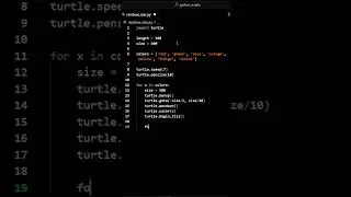 Draw a Rainbow Start using Python. #coding #programming #python