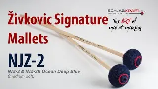 Zivkovic Signature Series Marimba Mallets NJZ-2 Deep Ocan Blue