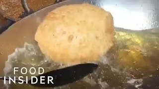 Crispy Indian Bread Puffs Up When Deep-Fried