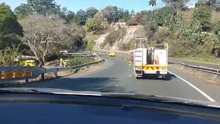 M13 East, newly installed roller barriers