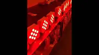 White 9pcs leds 18w rgbwa uv 6in1 wireless battery led flat par light production test