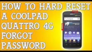 Забыли пароль Coolpad Quattro 4G? Как сделать полный сброс настроек MetroPcs
