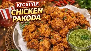 KFC Style Chicken Pakoda Recipe | Crispy & Juicy Chicken Fry at Home | Easy Street Food Snack