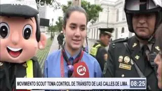 Movimiento Scout toma control de las calles de Lima