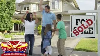 Weekend Home Sale Happy Family Ad