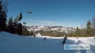 Zwardoń Ski Śląsk / trasa 1, Mały Rachowiec, cały zjazd