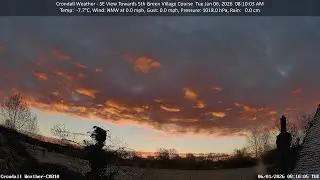 6th January - 2 minute timelapse of Crondall weather