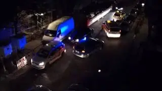 2016 06 30 Verkehr Rollbergstra&szlig;e in der Nacht Party Vollgutlager