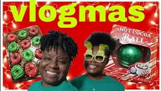 Vlogmas Having the Best Mini Donuts 🍩 and hot cocoa ball#walmart #vlogmas #motherdaughter #donuts