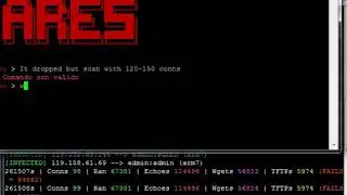 ARES IOT BOTNET - 120-150 CONNS SELFREP