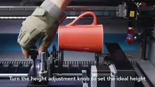 4-Wheel Rotary Axis for CO2 Laser Engraver Cutting Machine & Laser Cutters | LRA-GL49