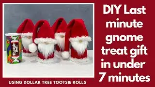 DIY Santa Treat Containers/DIY Christmas Gnome Treat Holder/No sew gnome