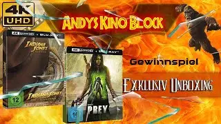 Achtung Gewinnspiel! Indiana Jones: und das Rad des Schicksals, Prey - 4K UHD Steelbook unboxing