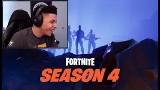 Myth reacts to Fortnite SEASON 4 BATTLE PASS + MAP