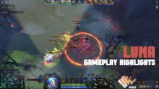 Dota 2 Luna rush aghanims Gameplay Highlights 011523 - Kiruuu