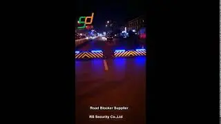 Illuminated Road Barriers,Road Blocker,Hydraulic Kerb,GIF,GIF From RS Security Co.,Ltd