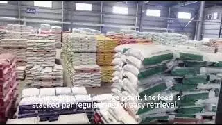 The process of producing fish meal.