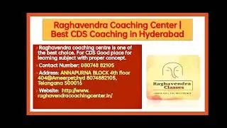 BEST CDS COACHING IN HYDERABAD ||bestcoaching