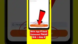 bhim app se bank statement kaise nikale | bank statement kaise nikale | bhim app #shorts