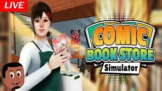 Late Night Comic Shop Vibes ☕ | Comic Book Store Simulator Gameplay