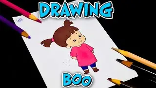 Drawing Boo - How To Draw Boo - Monsters, Inc