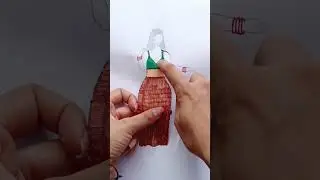 drawing saree design| paper par saree #handmade #shorts#love #viral #papercraft